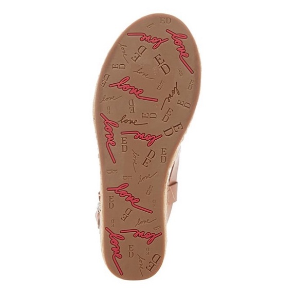 ED by Ellen DeGeneres Pink Blossom “Love” Logo Skylin Espadrilles Women Size 7 - Picture 5 of 8